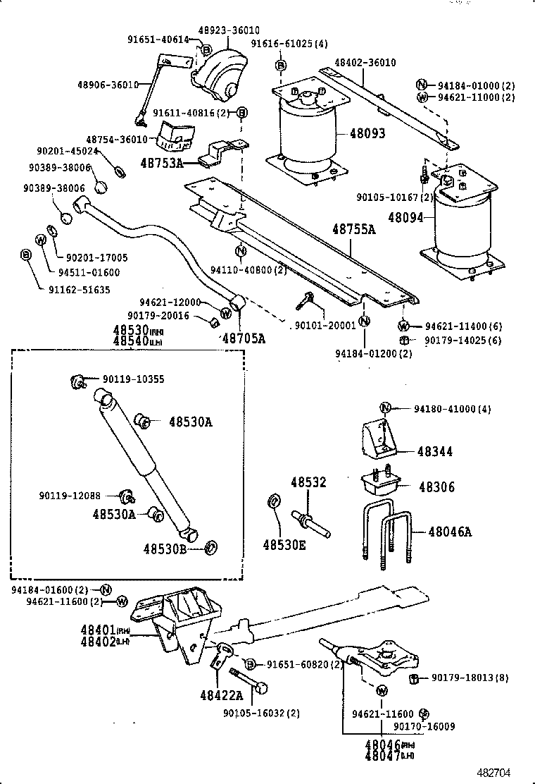  COASTER |  REAR SPRING SHOCK ABSORBER