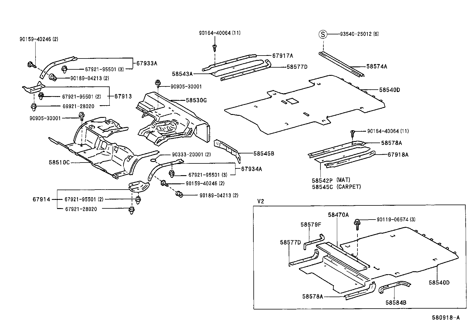  LITE TOWNACE V WG |  FLOOR MAT SILENCER PAD