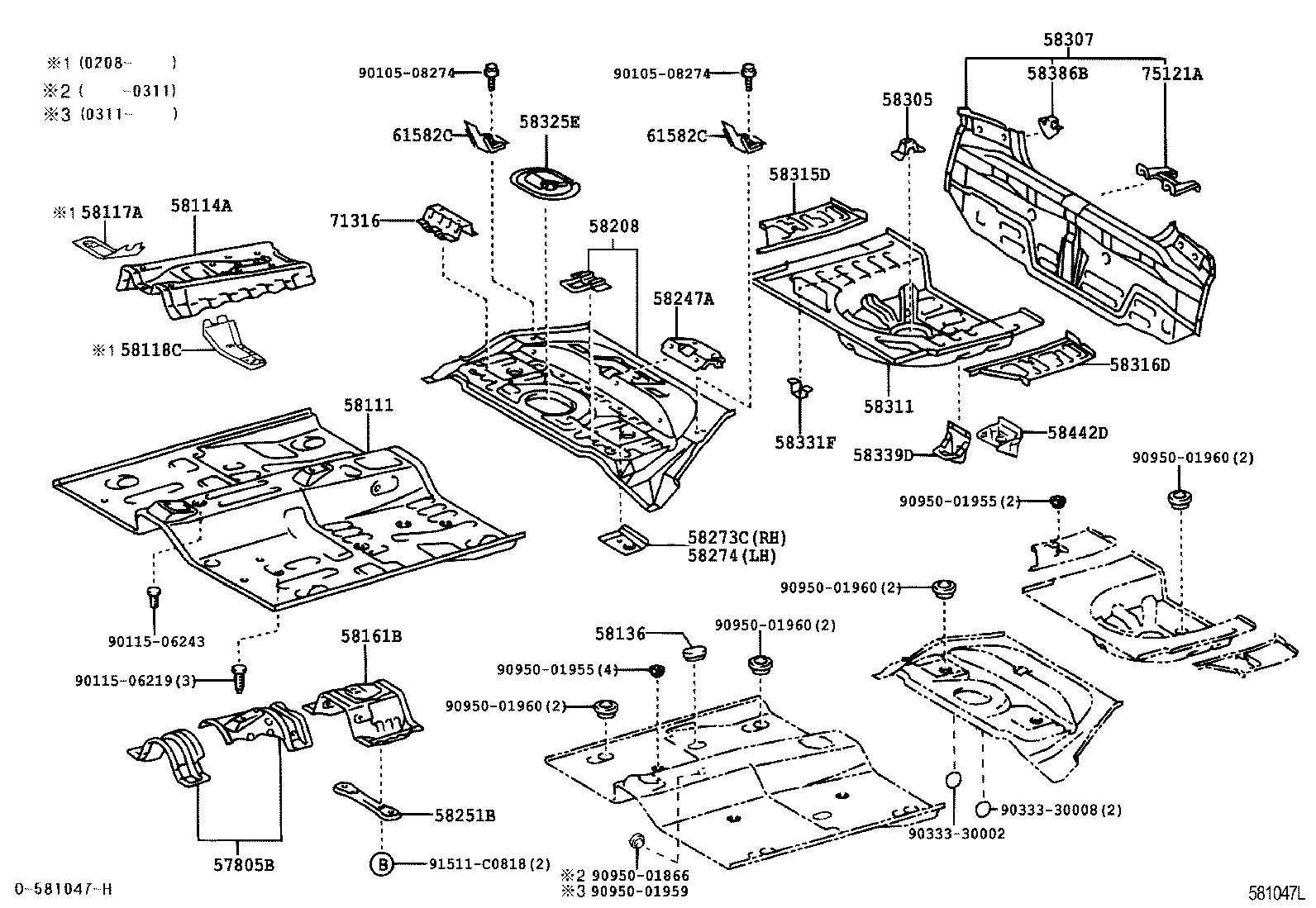  PLATZ |  FLOOR PAN LOWER BACK PANEL