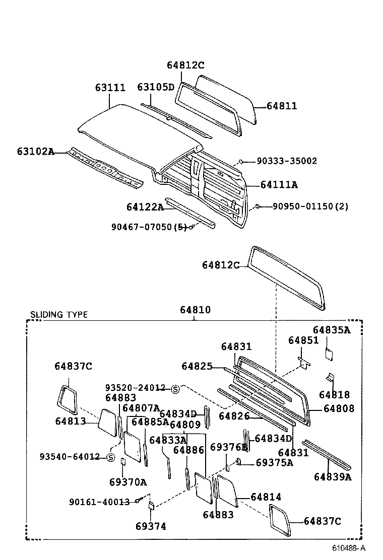  HILUX |  ROOF PANEL BACK PANEL