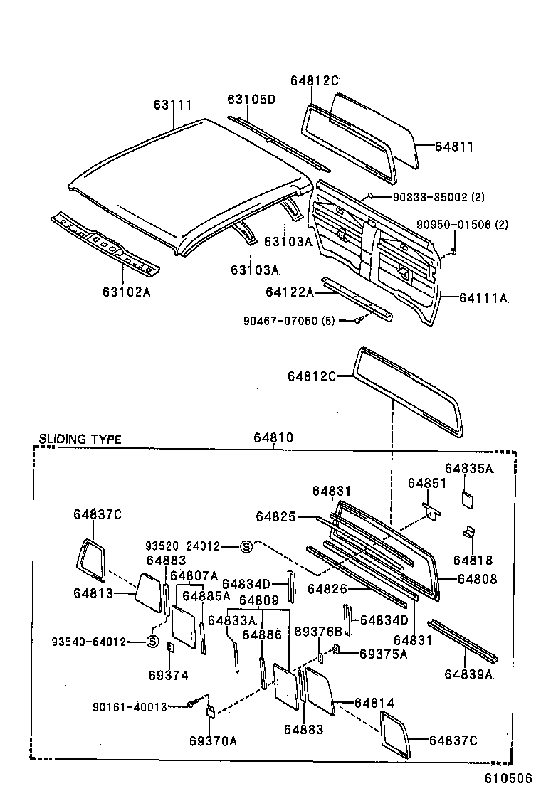  HILUX |  ROOF PANEL BACK PANEL