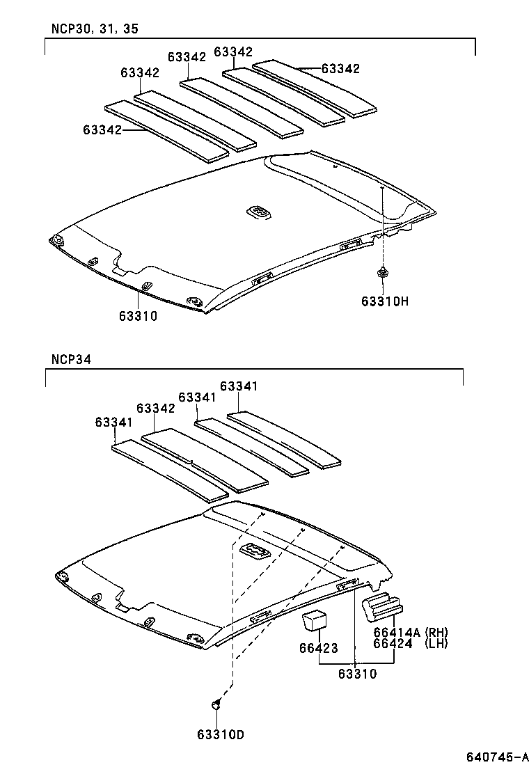  BB OPEN DECK |  ROOF HEADLINING SILENCER PAD