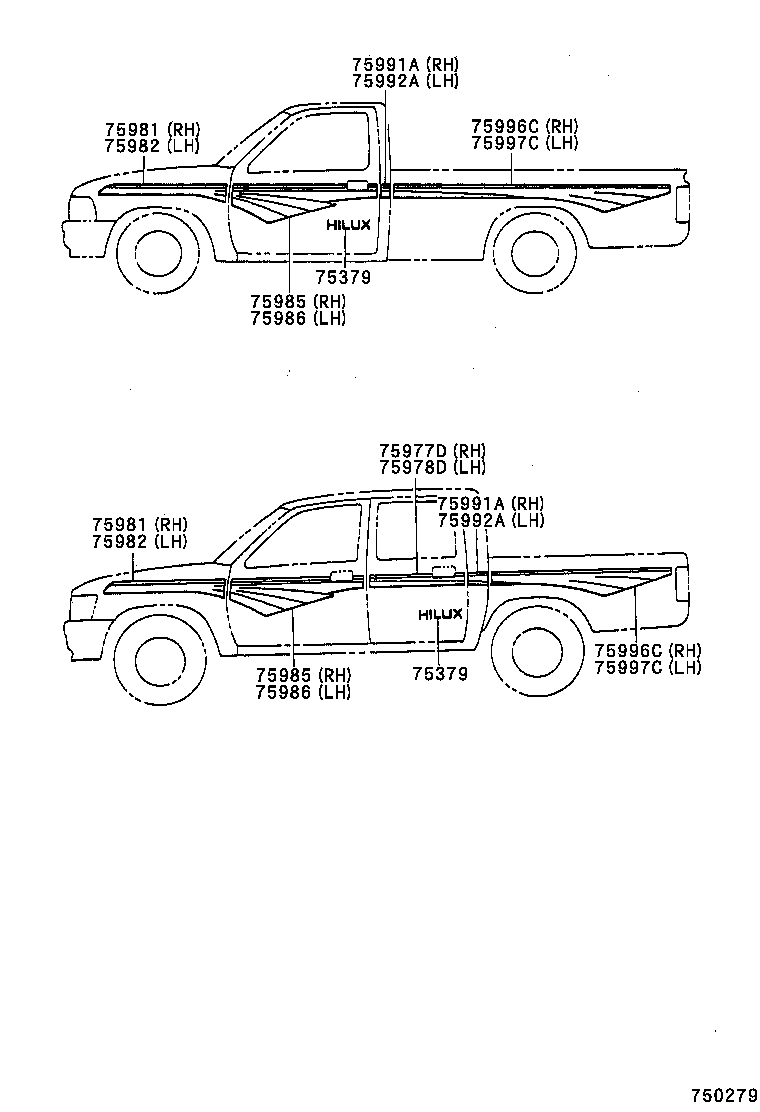  HILUX |  BODY STRIPE