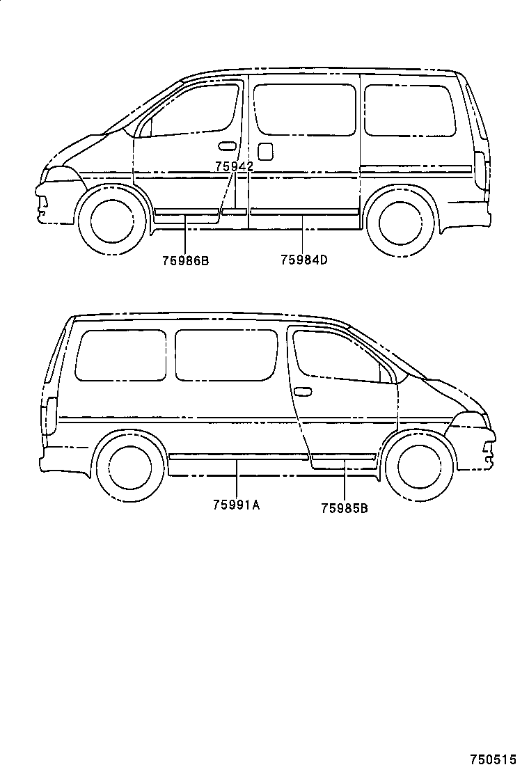  GRANVIA GRAND HIACE |  BODY STRIPE