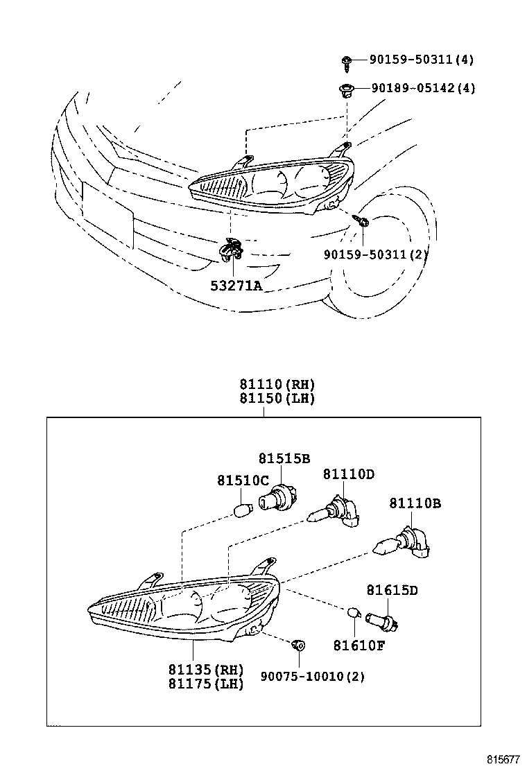  ESTIMA T L |  HEADLAMP