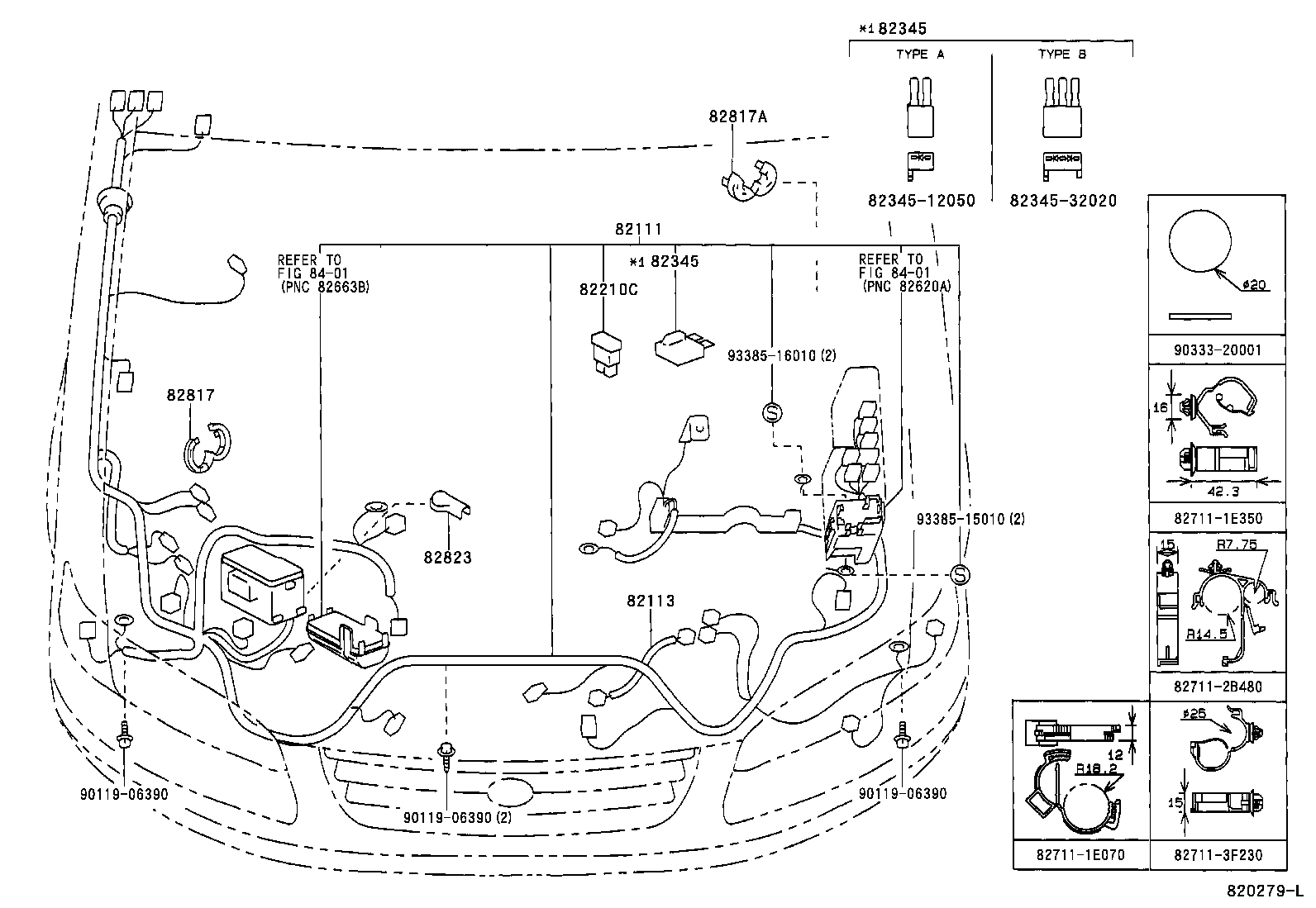  CAMRY GRACIA |  WIRING CLAMP