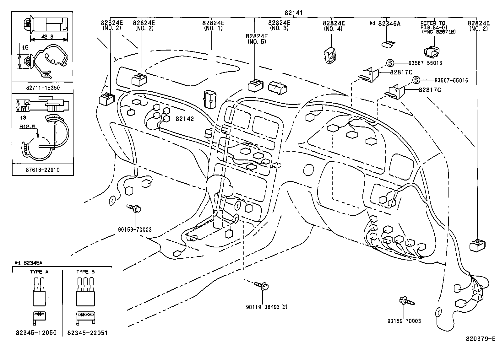  CAMRY GRACIA |  WIRING CLAMP