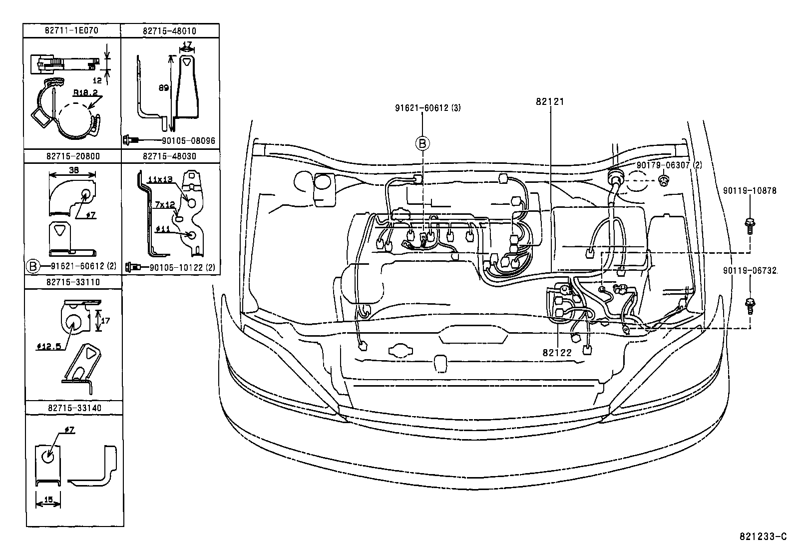  HARRIER |  WIRING CLAMP