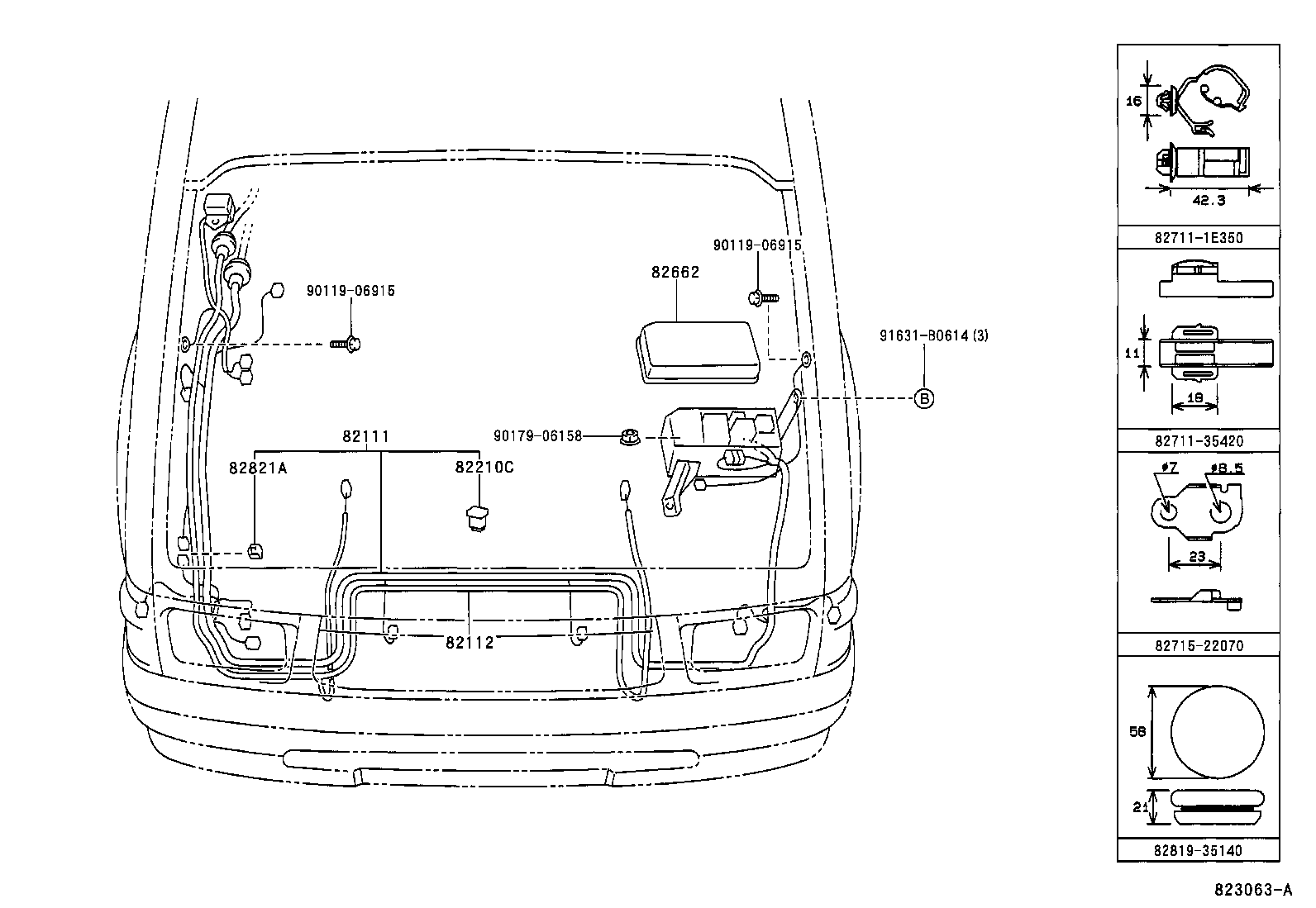  HILUX |  WIRING CLAMP