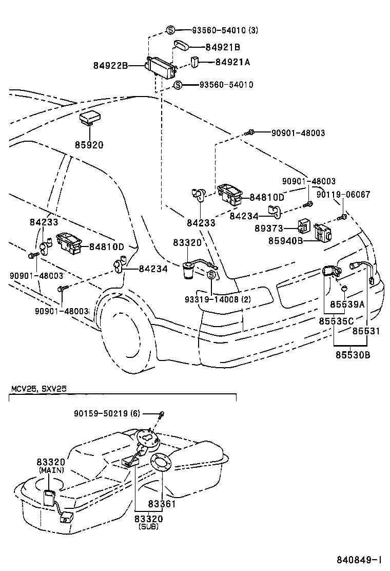  CAMRY GRACIA |  SWITCH RELAY COMPUTER