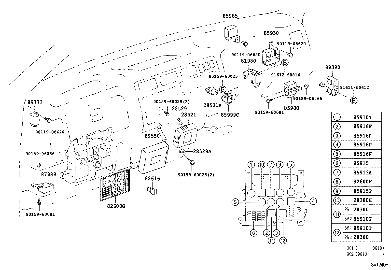  DYNA 150 TOYOACE G15 |  SWITCH RELAY COMPUTER