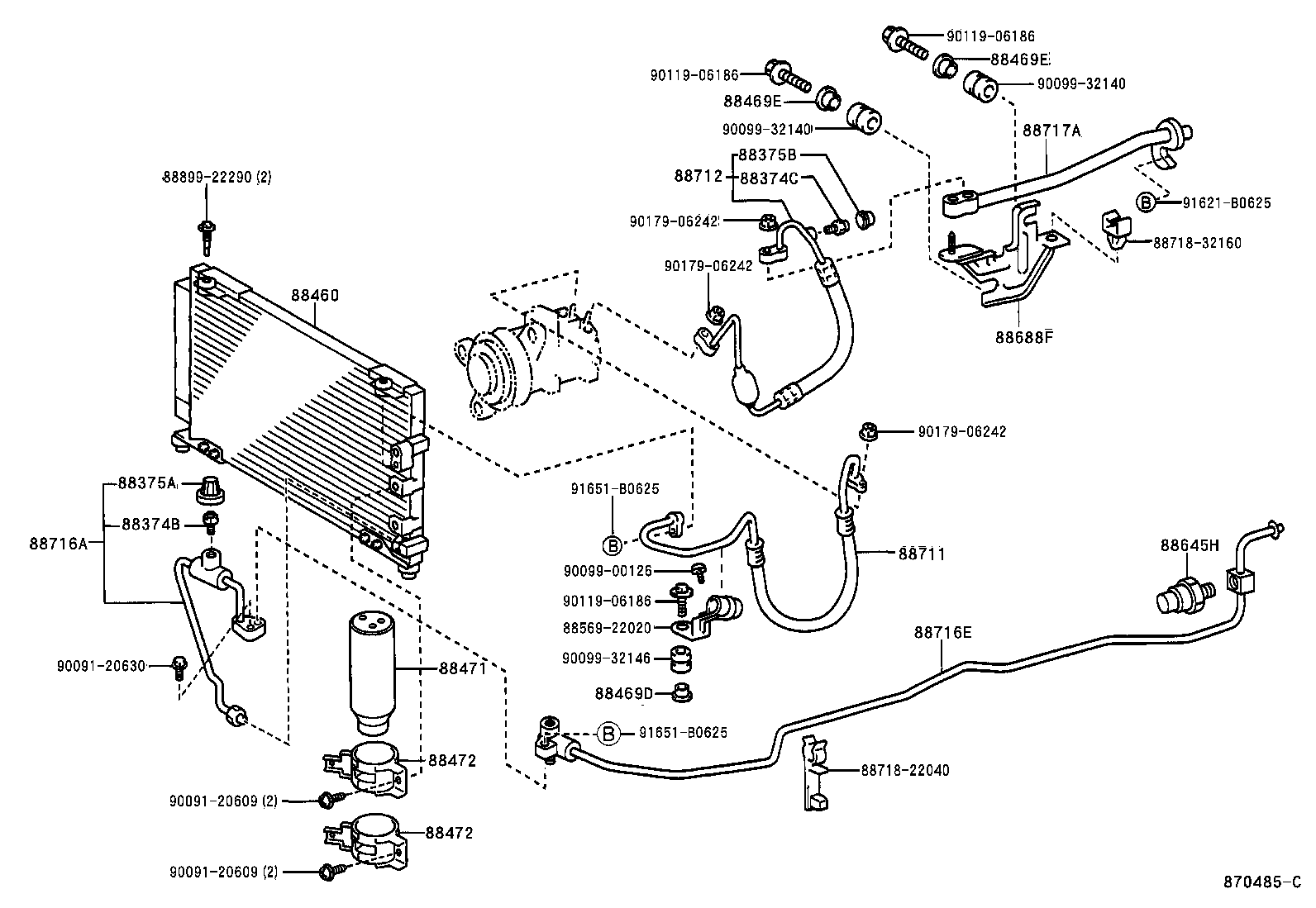  CHASER |  HEATING AIR CONDITIONING COOLER PIPING