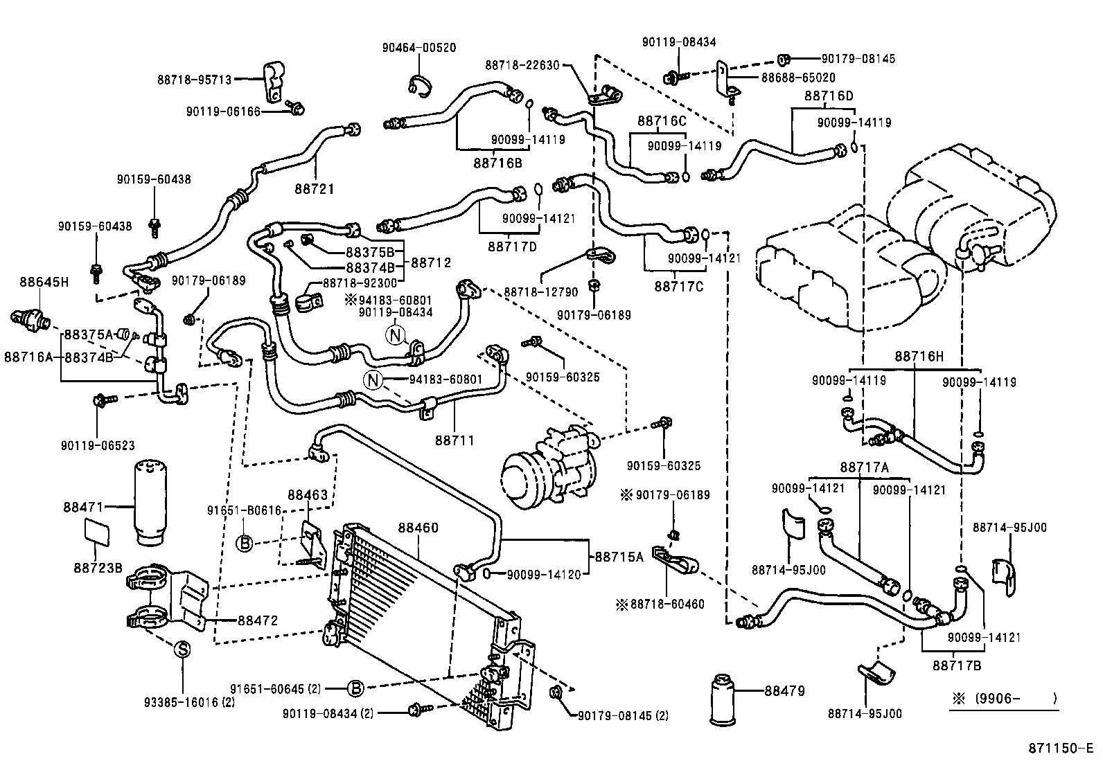  MEGA CRUISER |  HEATING AIR CONDITIONING COOLER PIPING