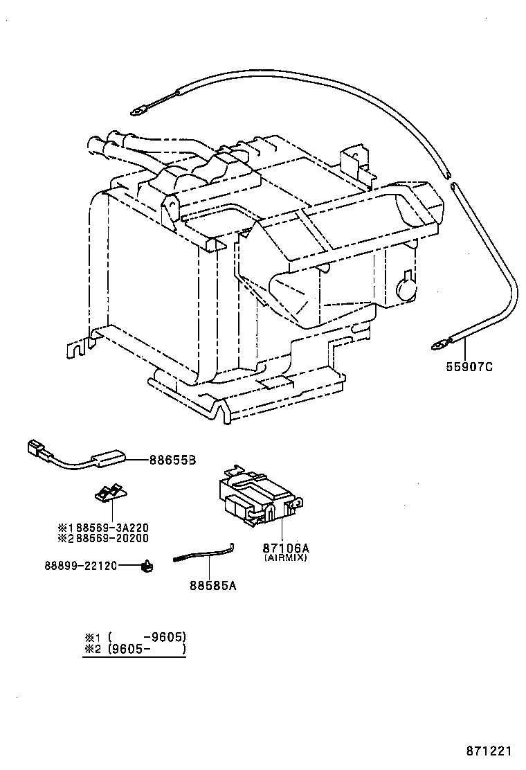  LVN CRE TRN MRN |  HEATING AIR CONDITIONING HEATER UNIT BLOWER