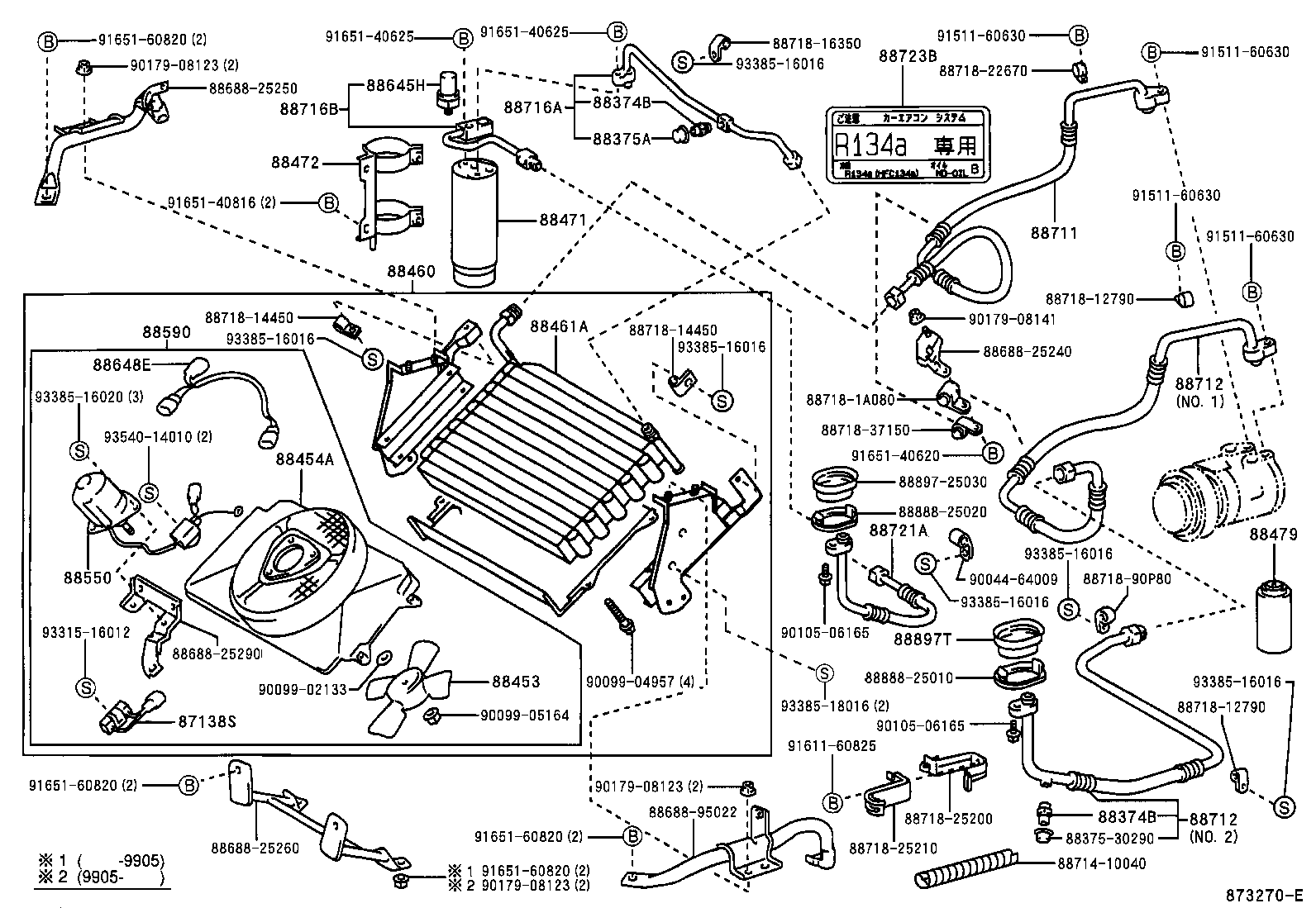  DYNA 150 TOYOACE G15 |  HEATING AIR CONDITIONING COOLER PIPING