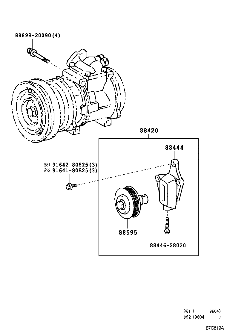  ESTIMA |  HEATING AIR CONDITIONING COMPRESSOR