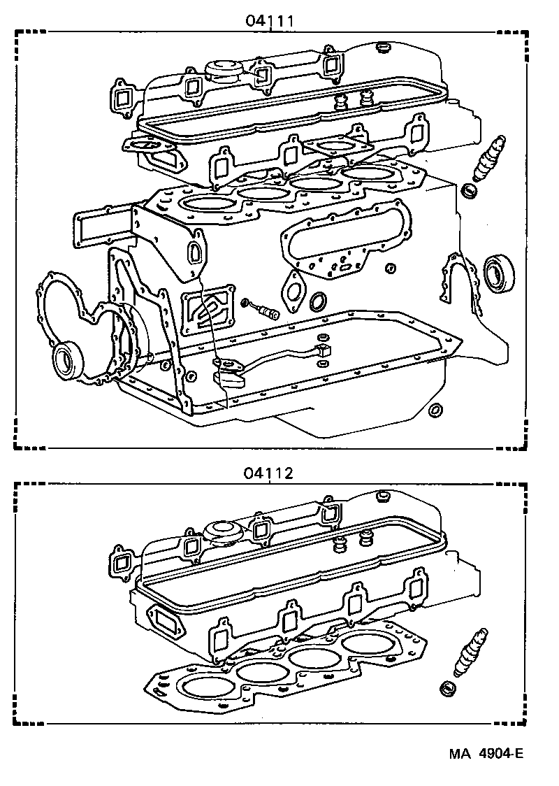  COASTER |  ENGINE OVERHAUL GASKET KIT