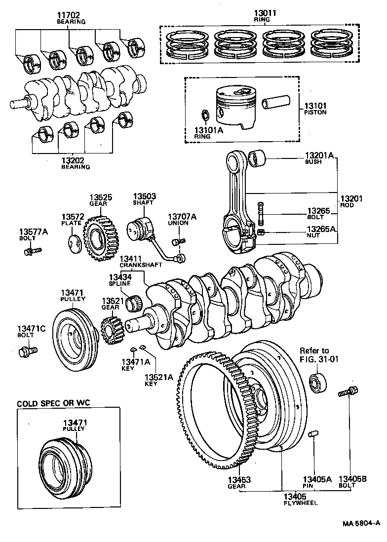  COASTER |  CRANKSHAFT PISTON