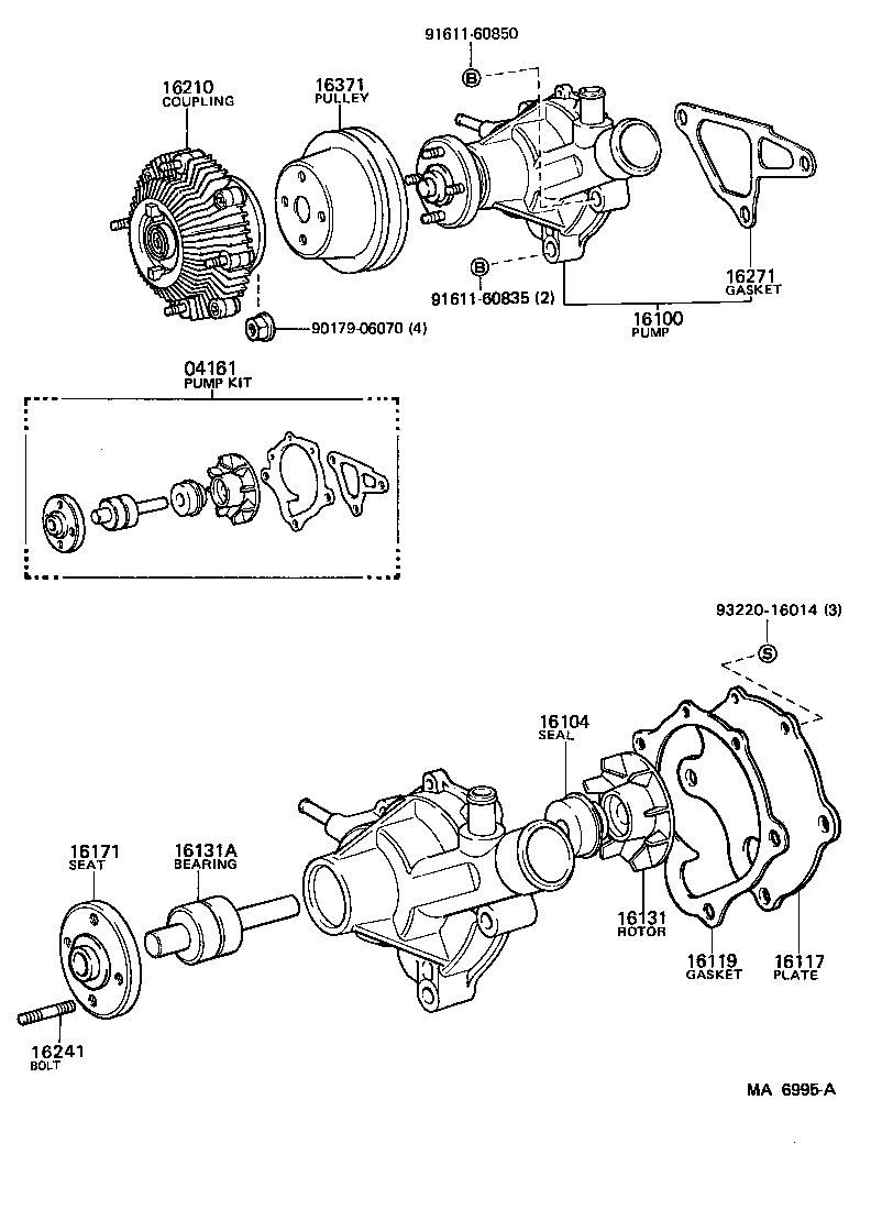  LITE TOWNACE V WG |  WATER PUMP