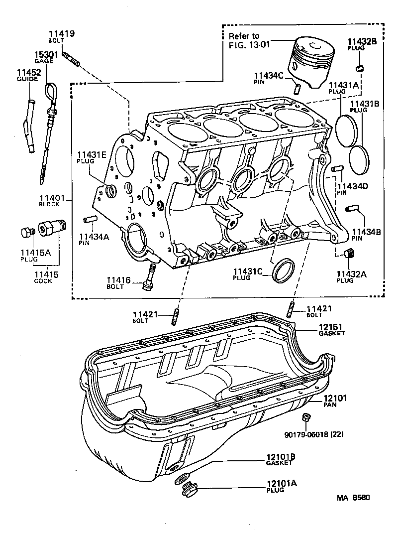  LITE TOWNACE V WG |  CYLINDER BLOCK