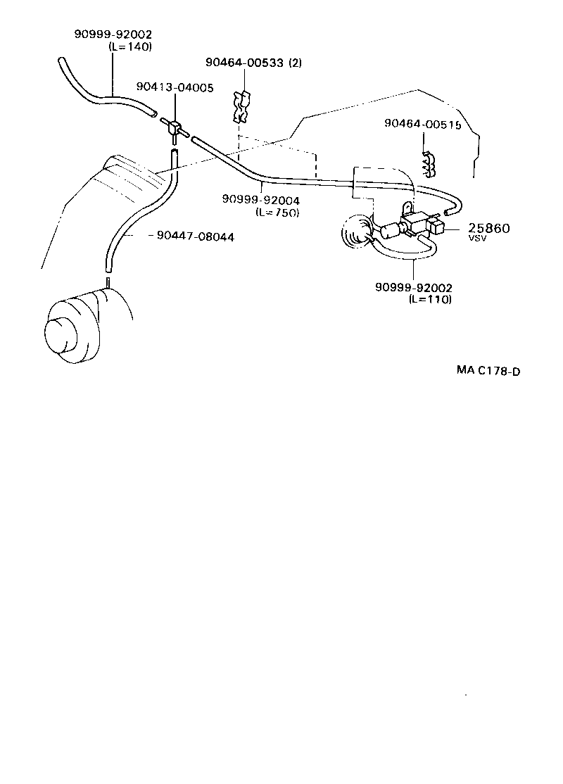  HILUX |  VACUUM PIPING