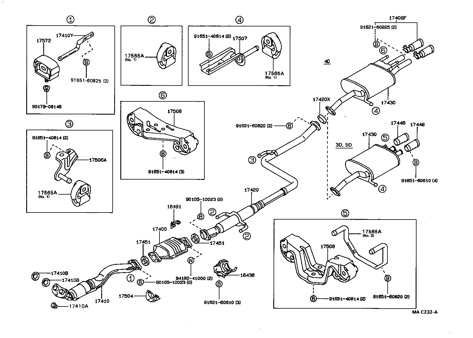  COROLLA |  EXHAUST PIPE