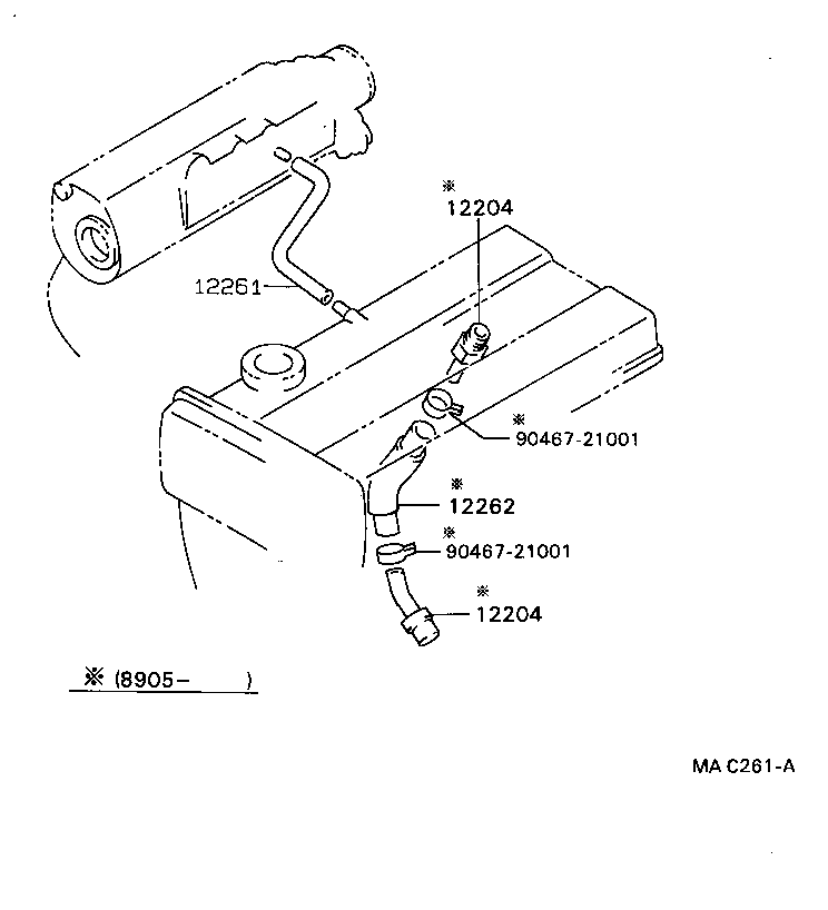  COROLLA |  VENTILATION HOSE