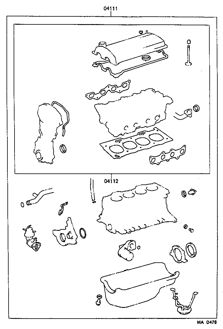  STARLET |  ENGINE OVERHAUL GASKET KIT
