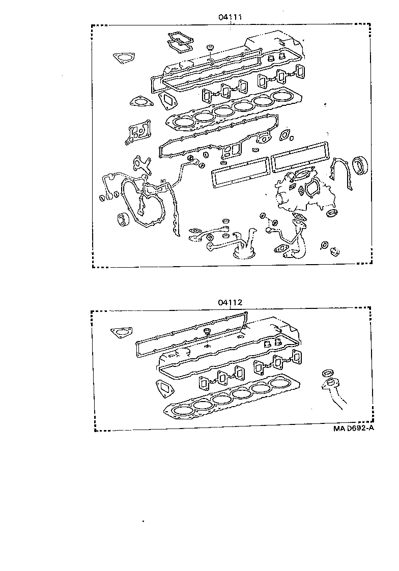  COASTER |  ENGINE OVERHAUL GASKET KIT