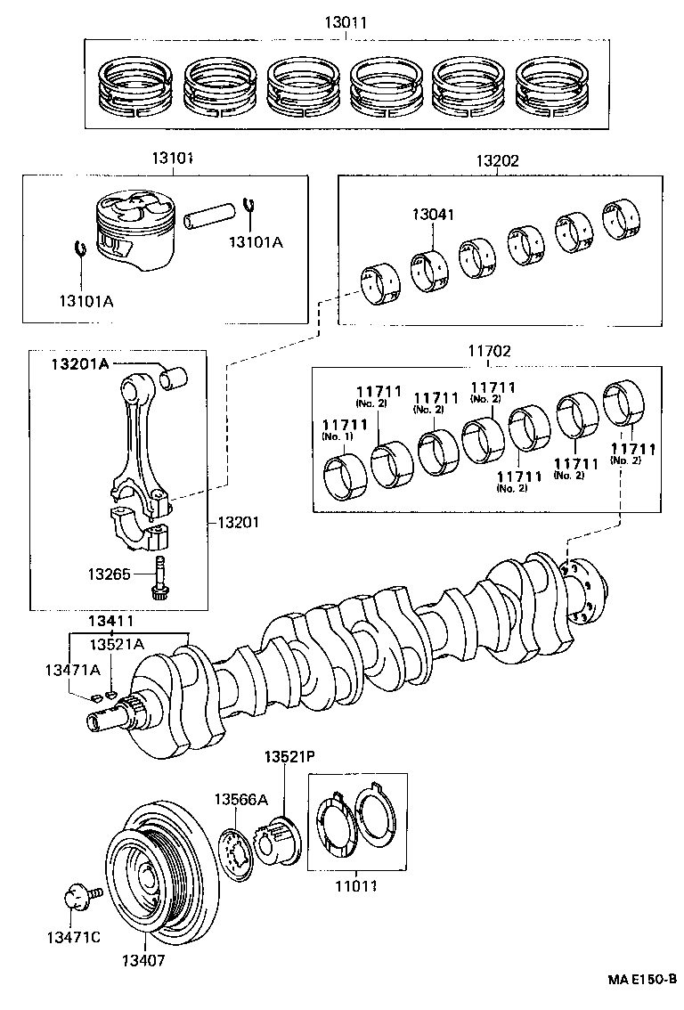  CROWN |  CRANKSHAFT PISTON