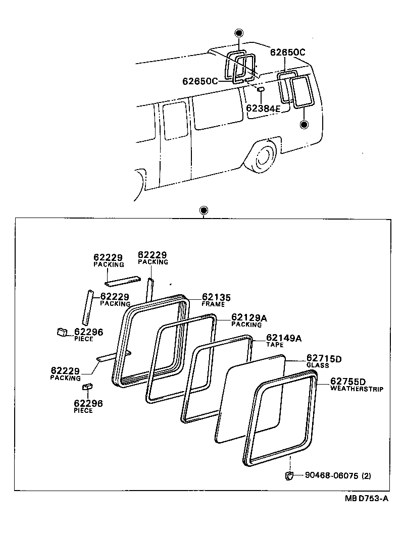  COASTER |  SIDE WINDOW