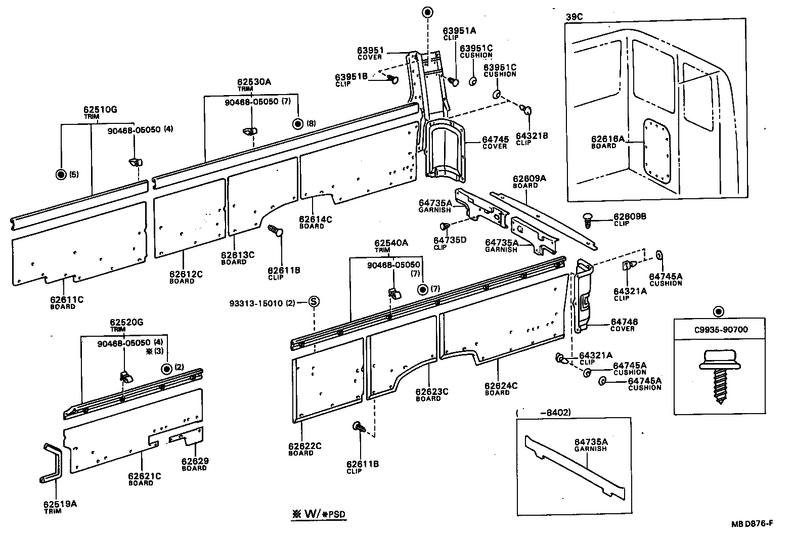  COASTER |  INSIDE TRIM BOARD