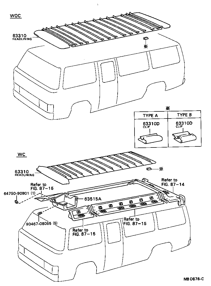  COASTER |  ROOF HEADLINING SILENCER PAD