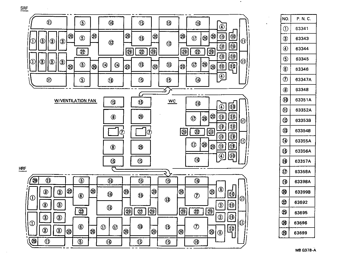  COASTER |  ROOF HEADLINING SILENCER PAD