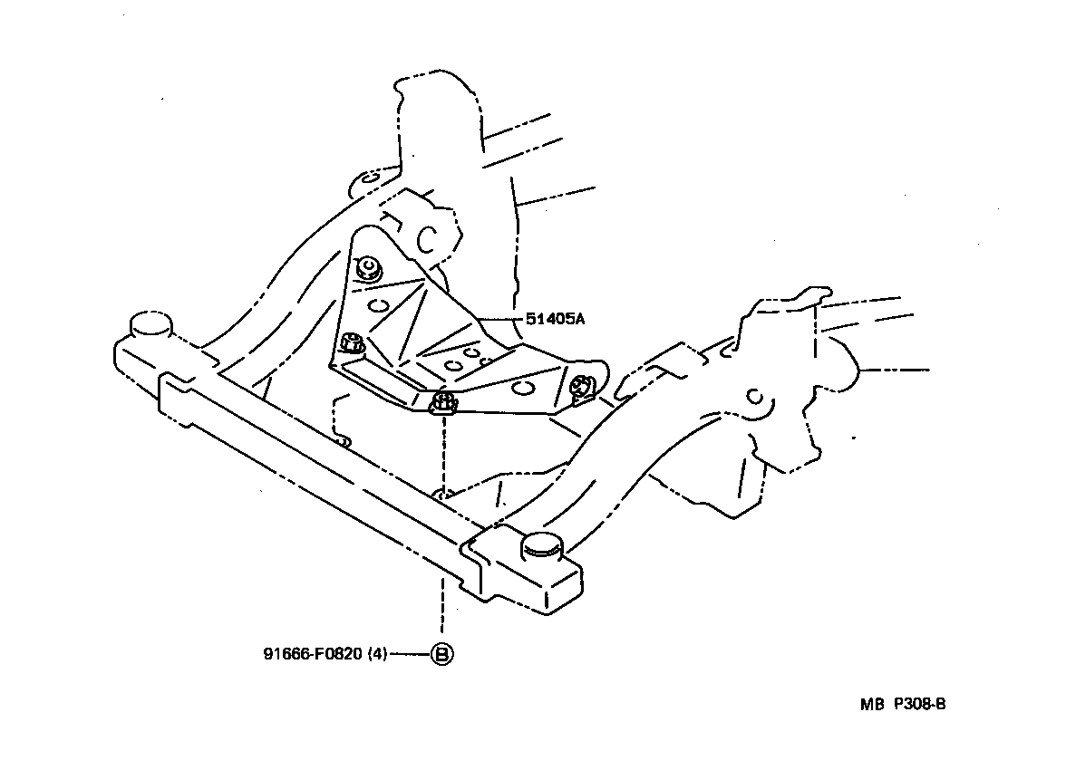  HILUX |  SUSPENSION CROSSMEMBER UNDER COVER