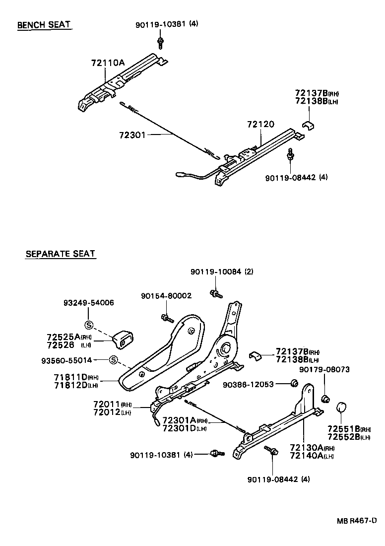  HILUX |  SEAT SEAT TRACK