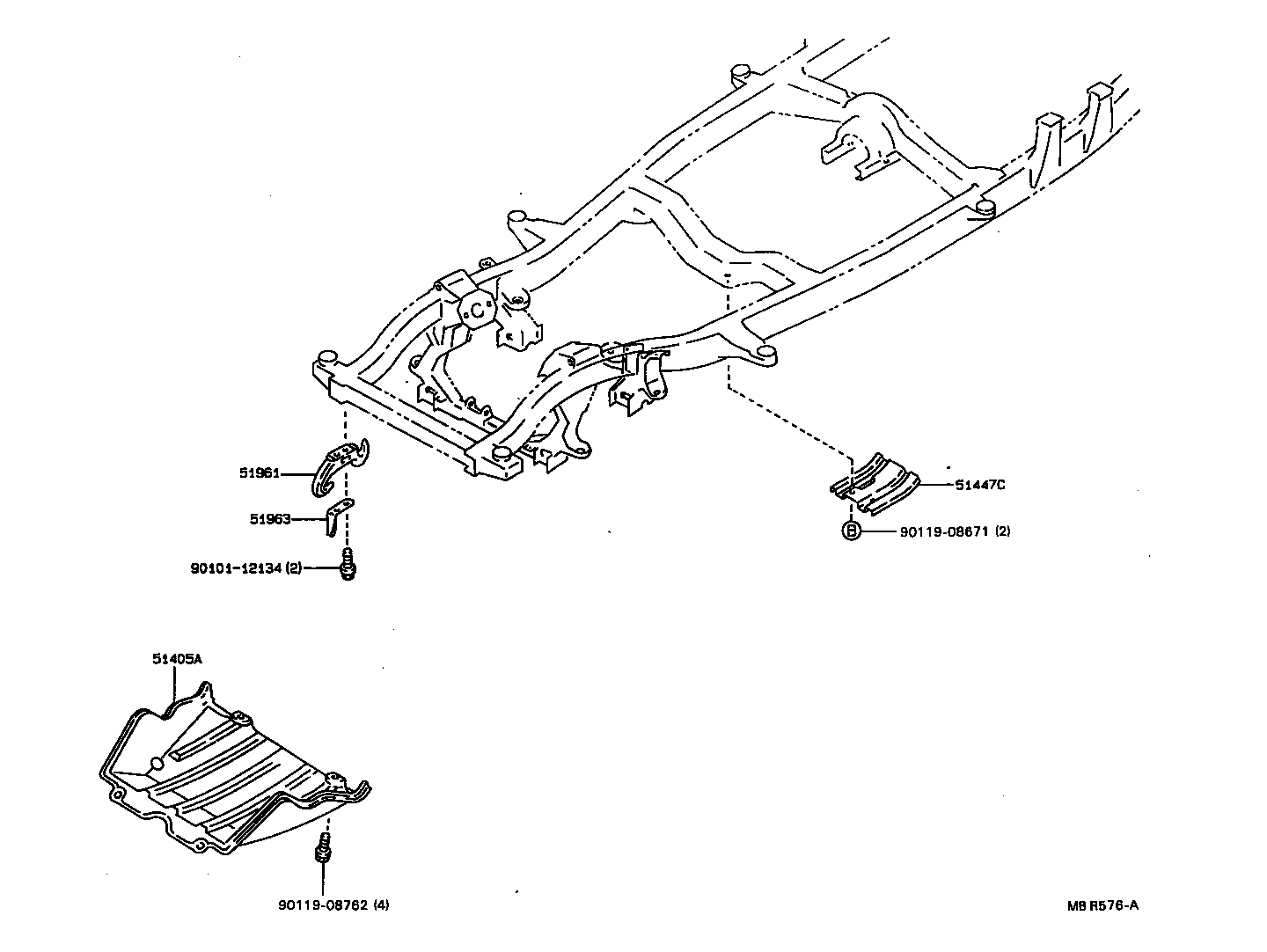  HILUX |  SUSPENSION CROSSMEMBER UNDER COVER