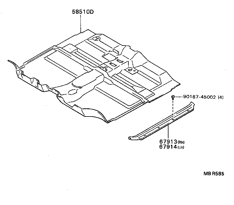  HILUX |  FLOOR MAT SILENCER PAD