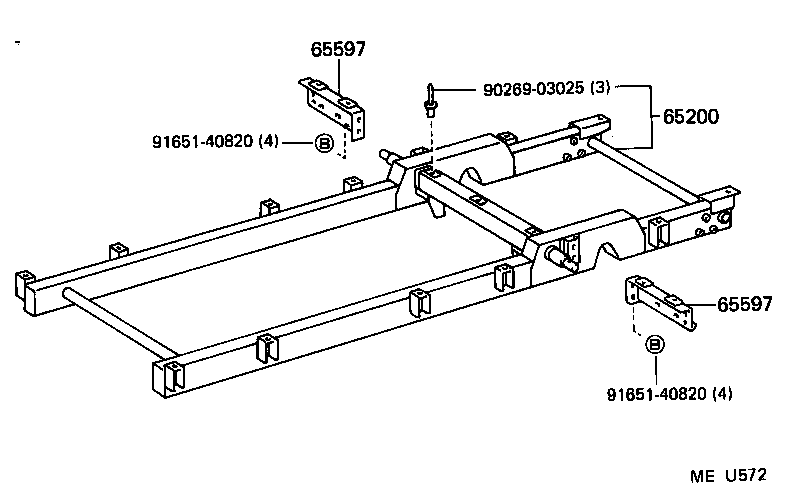  LITE TOWNACE TRUCK |  REAR BODY FLOOR FENDER