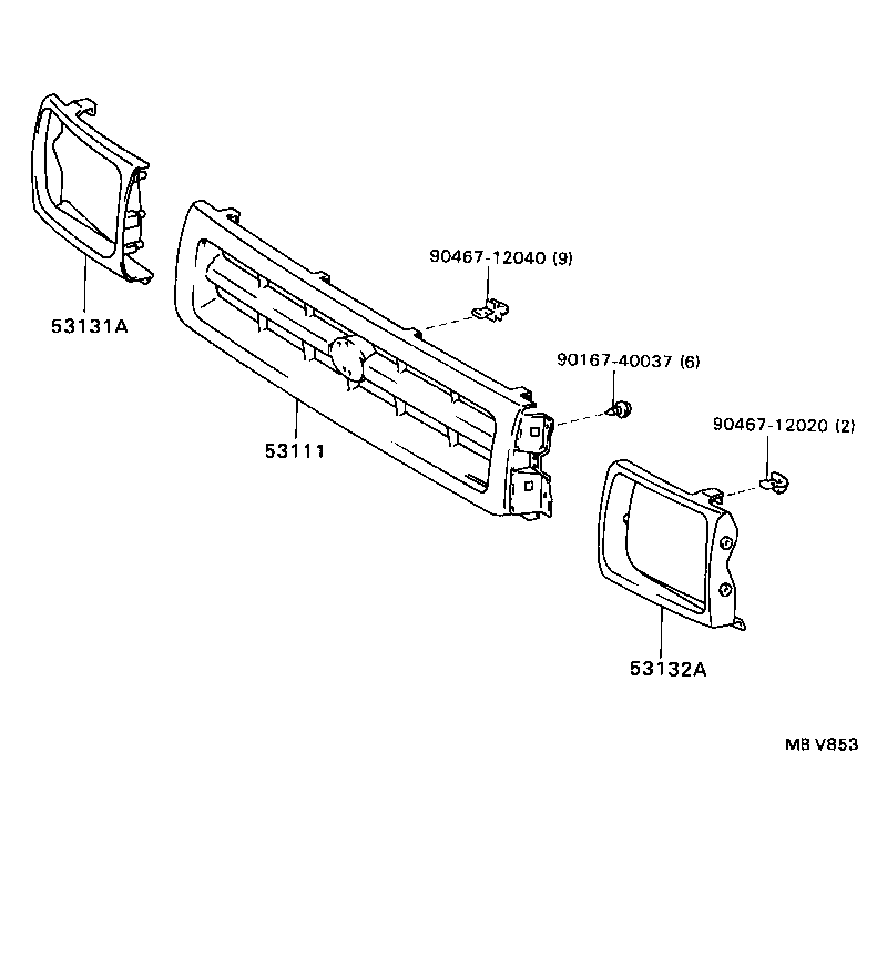  HILUX |  RADIATOR GRILLE