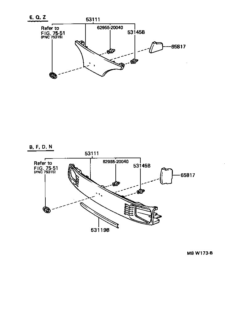  LITE TOWNACE V WG |  RADIATOR GRILLE