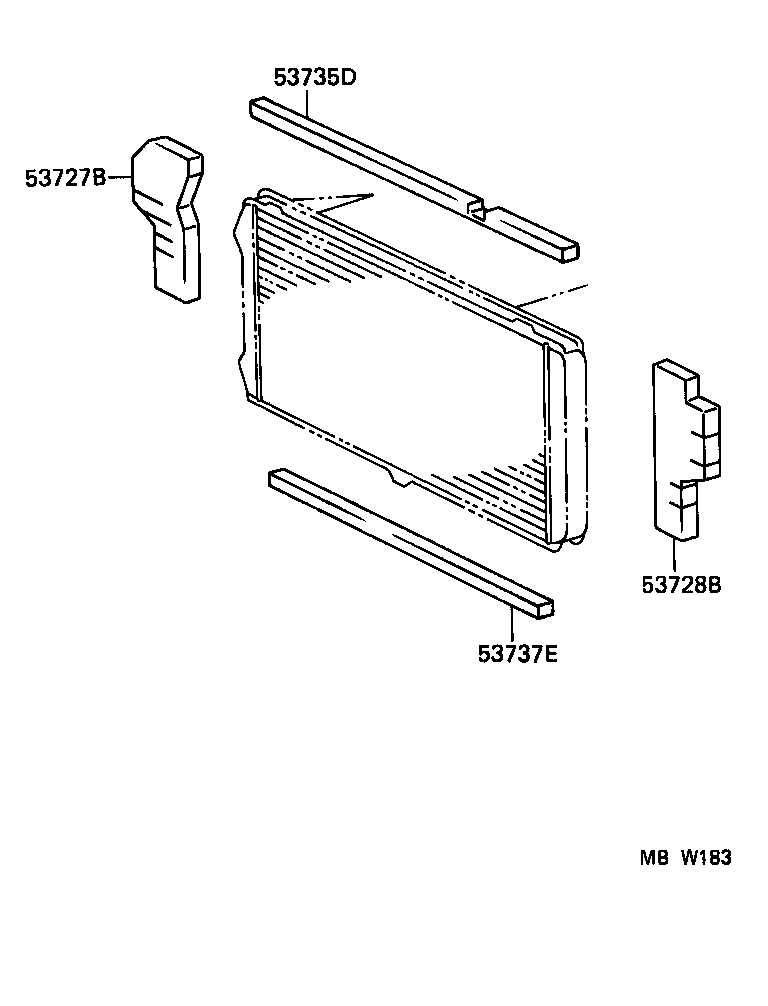  LITE TOWNACE V WG |  RADIATOR SUPPORT WIND GUIDE