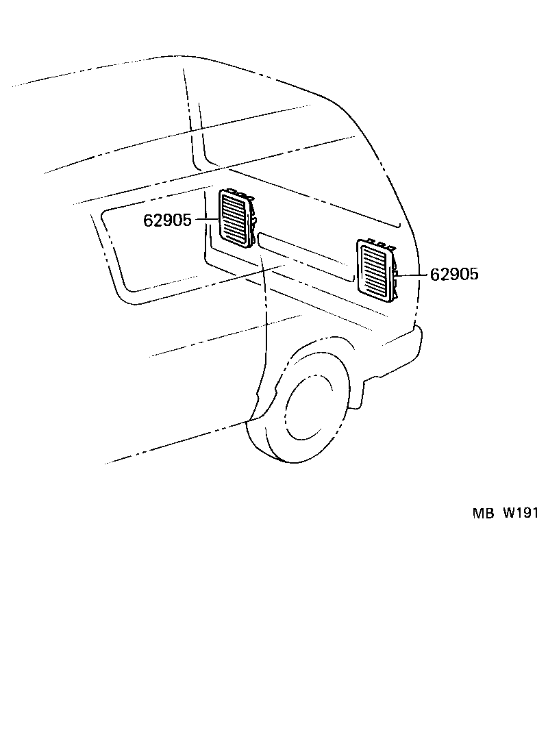  LITE TOWNACE V WG |  REAR VENTILATOR ROOF VENTILATOR