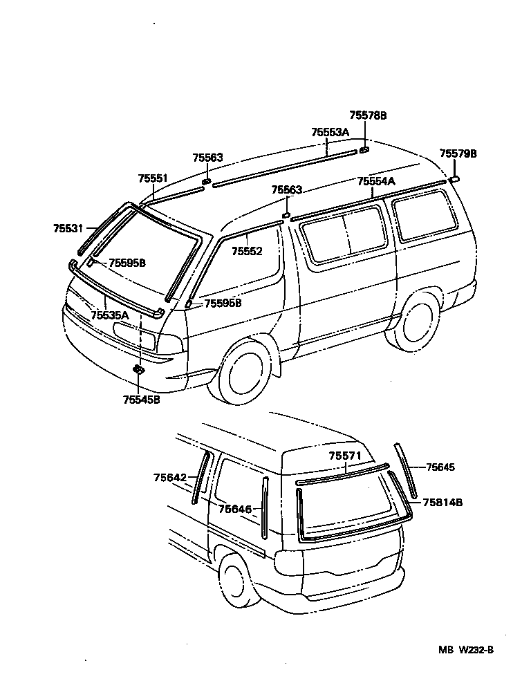  LITE TOWNACE V WG |  MOULDING