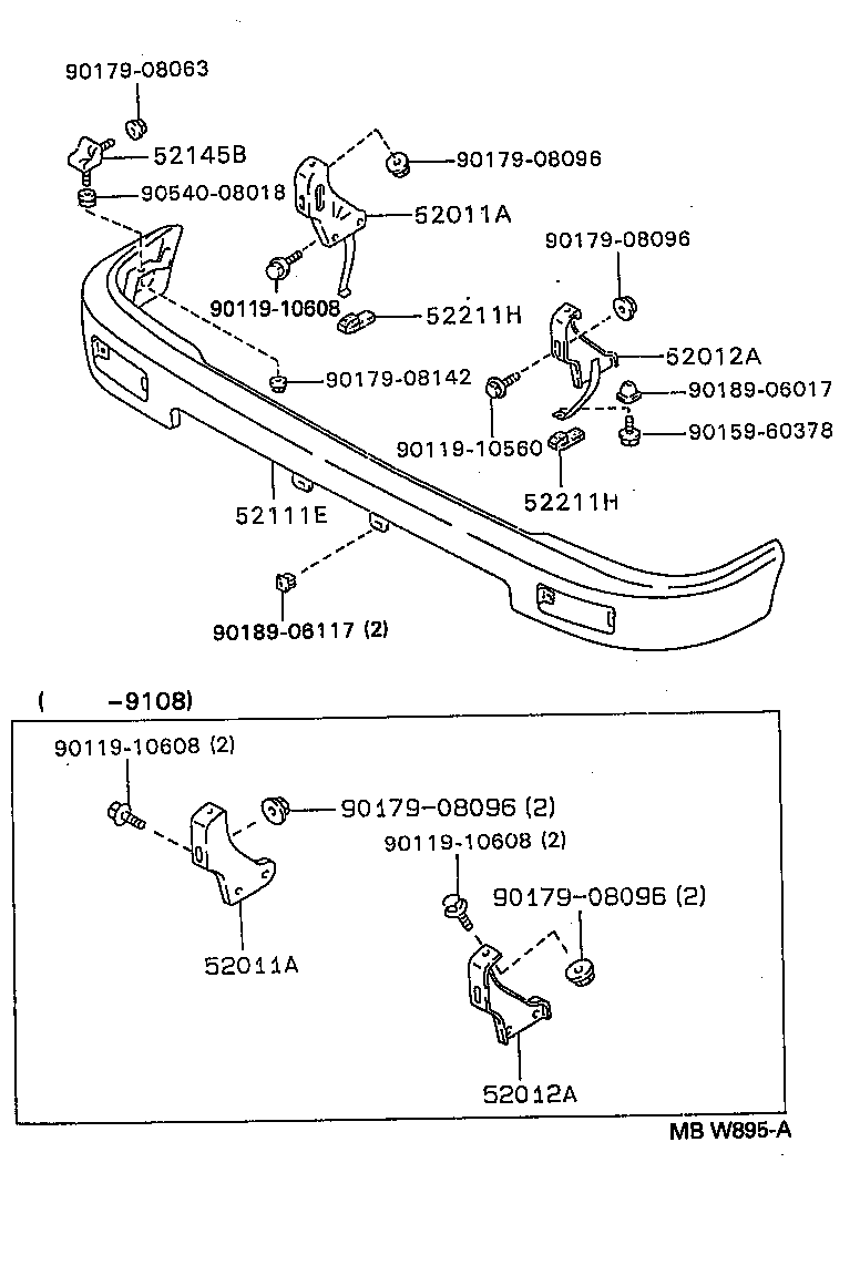  HILUX |  FRONT BUMPER BUMPER STAY