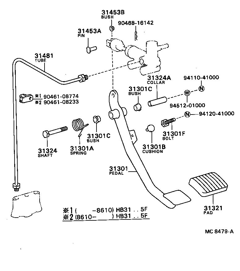  COASTER |  CLUTCH PEDAL FLEXIBLE HOSE