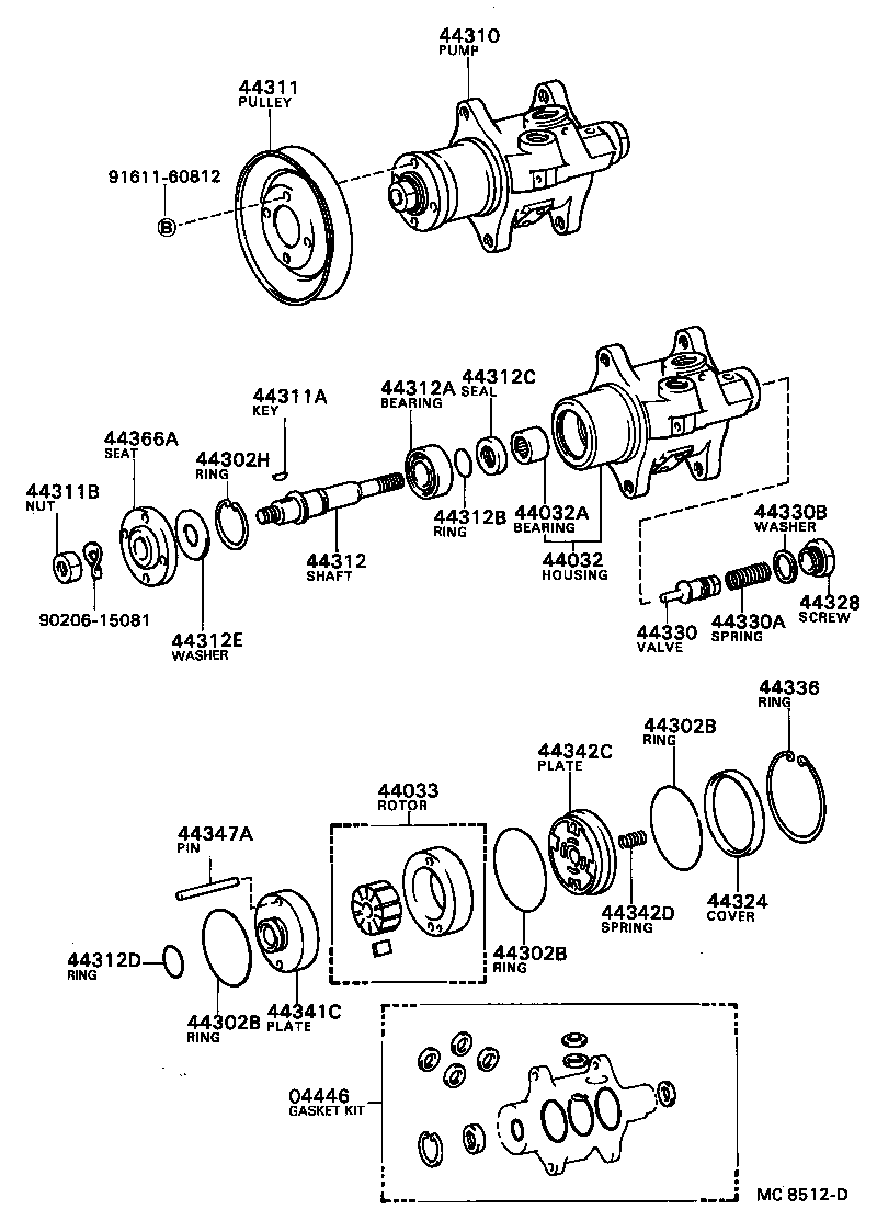  COASTER |  VANE PUMP RESERVOIR POWER STEERING