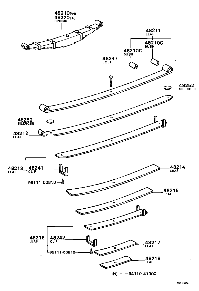  COASTER |  REAR SPRING SHOCK ABSORBER