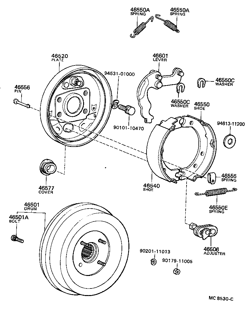  COASTER |  PARKING BRAKE CABLE