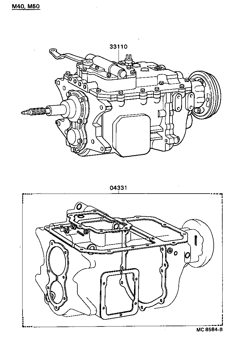  COASTER |  TRANSAXLE OR TRANSMISSION ASSY GASKET KIT MTM